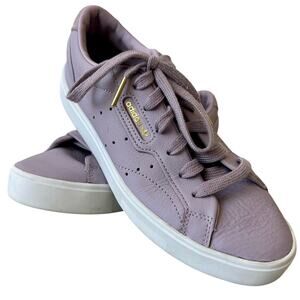 Adidas sleek soft vision trainers sneaker pastel purple lilac  bloke Blokecore 6